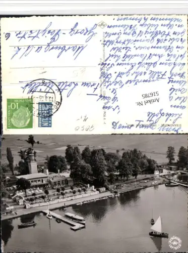 516785,Steinhude am Meer Strandhotel Segelboot Fliegeraufnahme