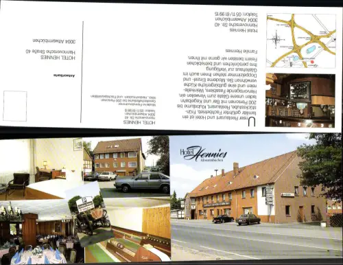 702950 Klapp-AK Altwarmbüchen b. Isernhagen Hannover Hotel Hennies