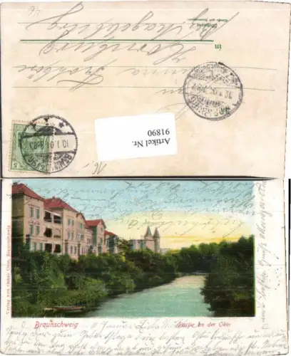 91890,Braunschweig Partie a.d. Oker 1904
