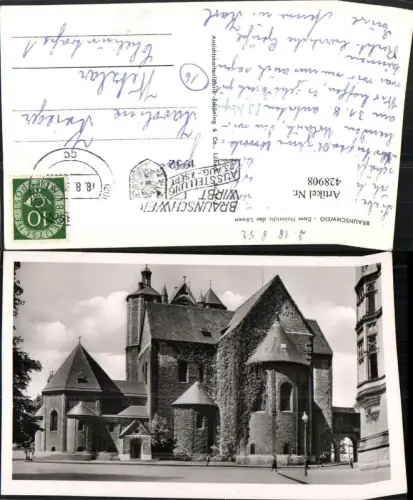 428908,Braunschweig Dom Heinrichs des Löwen Kirche Ausstellung 1952 Stempel