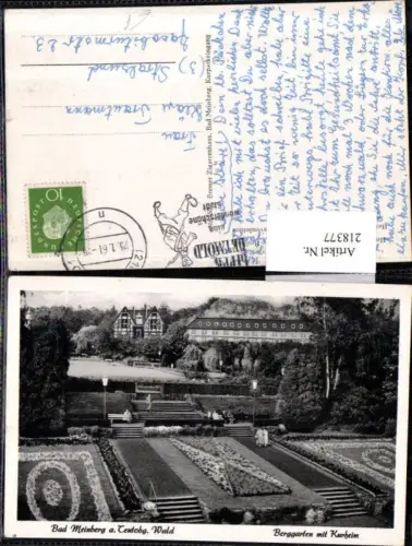 218377,Bad Meinberg am Teutoburger Wald Berggarten Garten m. Kurheim