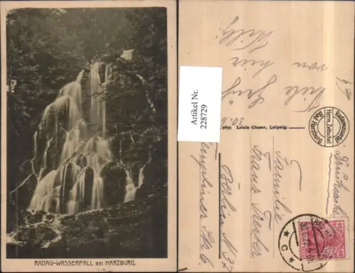 228729,Radau-Wasserfall b. Harzburg Partie