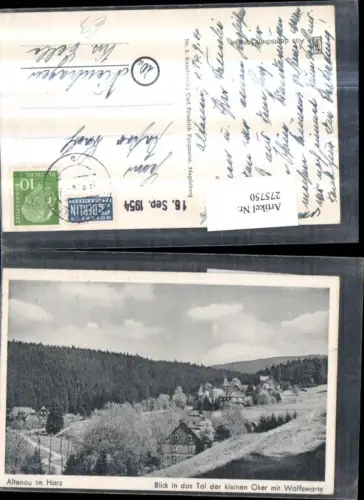 275750,Altenau im Harz Blick in d. Tal der kleinen Oker m. Wolfswarte