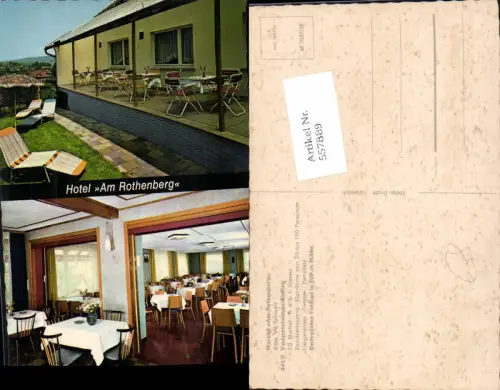 557889,Mehrbild Ak Volpriehausen Solling b. Uslar Hotel Am Rothenberg Speisesaal Terrasse