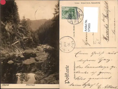 575055,Okertal b. Goslar Felsentreppe Landschaft