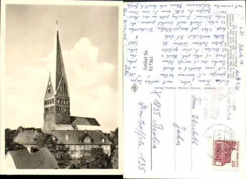 617361,Foto Ak Lüneburg St Johanniskirche Kirche