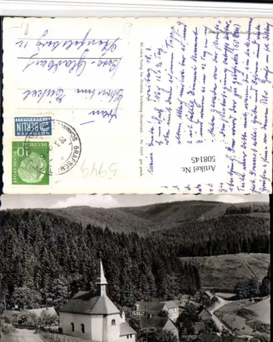 508145,Latrop im Sauerland b. Schmallenberg Teilansicht Kirche