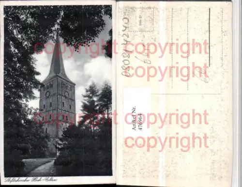 476964,Hoch-Elten b. Emmerich am Rhein Stiftskirche Turm