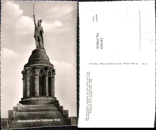 424183,Hermannsdenkmal im Teutoburger Wald b. Detmold