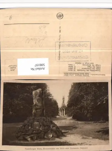 508197,Teutoburger Wald Bismarckstein m. Hermann-Denkmal b. Detmold
