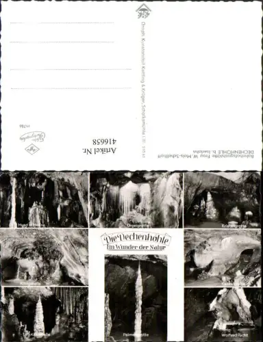 416658,Dechenhöhle b. Iserlohn Grotte Königshalle Kaiserhalle Mehrbildkarte