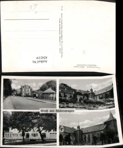 424219,Hückeswagen Schloss Straßenansicht Mehrbildkarte