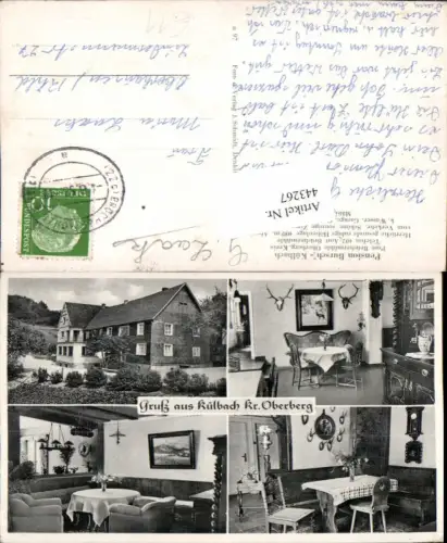 443267,Külbach b. Brüchermühle Pension Bursch Mehrbildkarte