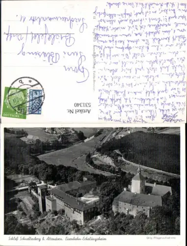 531340,Schloss Schnellenberg b. Attendorn Fliegeraufnahme