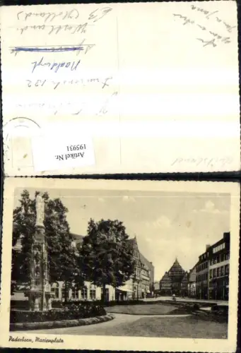195931,Paderborn Marienplatz Statue Denkmal Brunnen