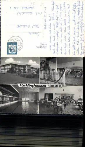 610002,tolle AK Recklinghausen Hallenbad