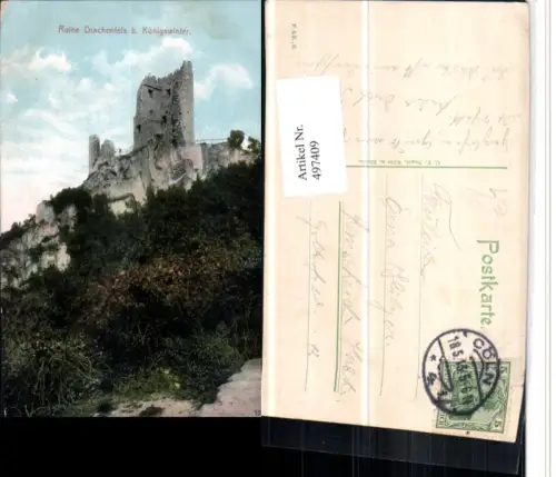 497409,Ruine Drachenfels b. Königswinter am Rhein
