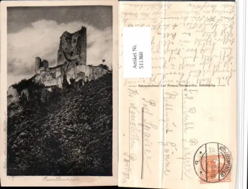 511360,Ruine Drachenfels b. Königswinter am Rhein