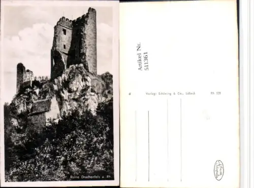 511361,Ruine Drachenfels b. Königswinter am Rhein