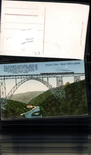 675580,Bergisches Land Kaiser Wilhelm Brücke Burg