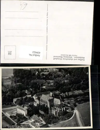 439422,Altenberg im Rheinland Abtei Totale Fliegeraufnahme