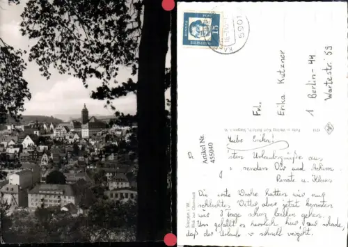 455040,Siegen Blick zur Oberstadt Totale