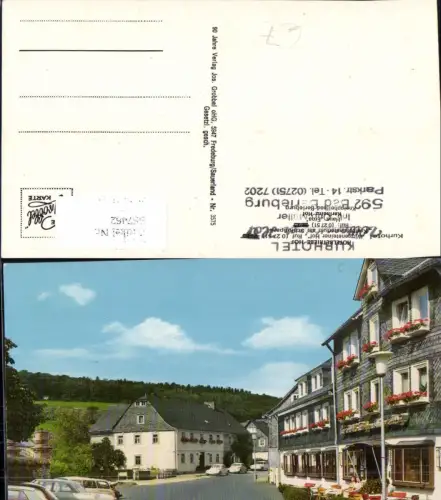 557462,Berleburg Hotel Wittgensteiner Hof LK Siegen Wittgenstein VW Käfer Auto Oldtimer