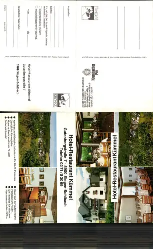 702951 Klapp-AK Siegen Sohlbach Hotel Kümmel Restaurant