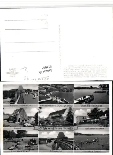 514963,Möhnesee Talsperre Seehof Strandbad Mehrbildkarte