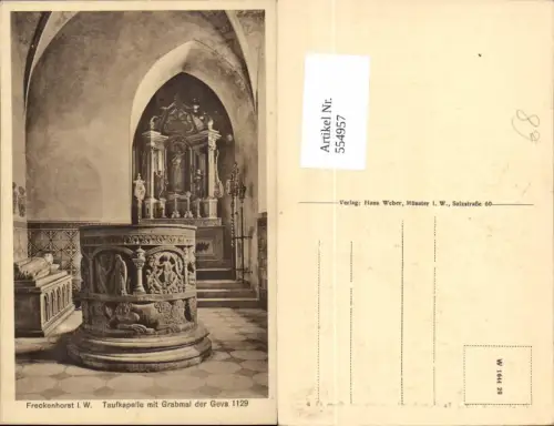 554957,Freckenhorst in Westfalen Warendorf Münsterland Taufbecken