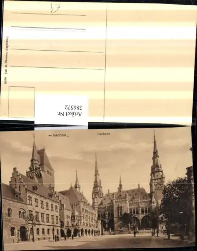 286572,Aachen Rathaus Straßenansicht