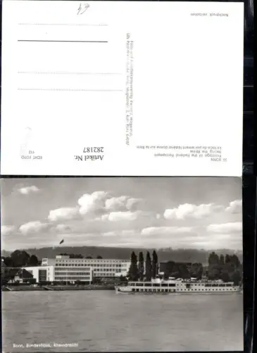 282187,Bonn am Rhein Bundeshaus Dampfer Schiff Rhein