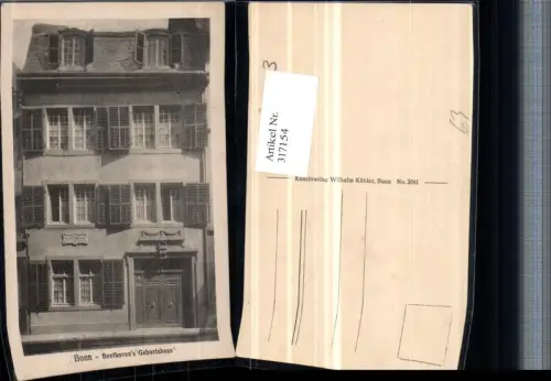 317154,Bonn am Rhein Beethovens Geburtshaus