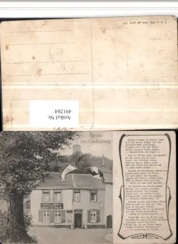 491284,Gruß aus Godesberg b. Bonn Gasthof Text