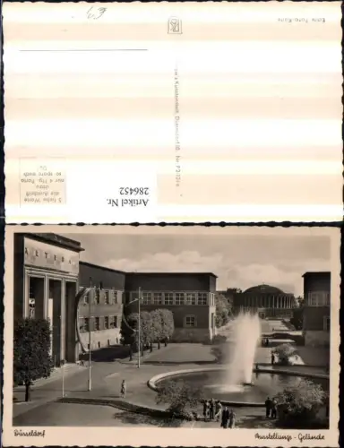 286452,Düsseldorf Ausstellungs-Gelände Springbrunnen Fontäne