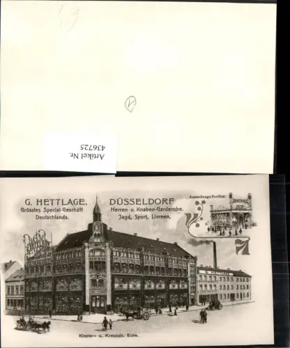 436725,REPRO Düsseldorf G. Hettlage Special-Geschäft Ausstellungs-Pavillon Mehrbildkarte