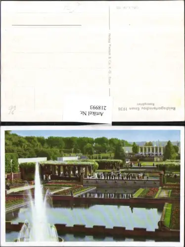 218993,Reichsgartenschau Essen 1938 Rosengärten Brunnen