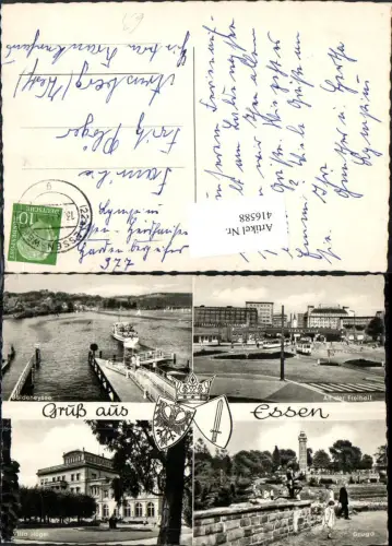 416588,Essen Villa Hügel Gruga Baldeneysee Mehrbildkarte