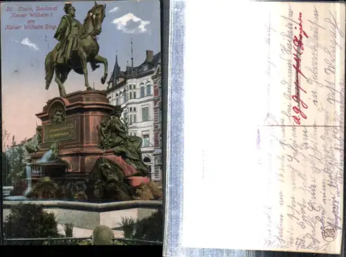 308012,Köln Denkmal Kaiser Wilhelm 1 am Kaiser Wilhelm Ring Brunnen