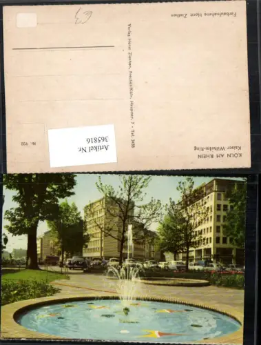 365816,Köln am Rhein Kaiser-Wilhelm-Ring Springbrunnen