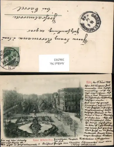 396593,Köln am Rhein Kaiser Wilhelm-Ring Statue