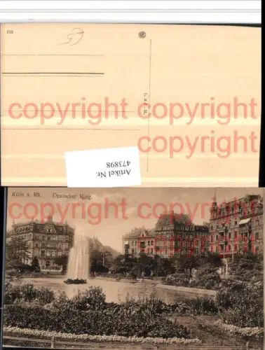 473898,Köln am Rhein Deutscher Ring Fontäne