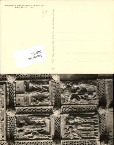 543616,Köln am Rhein Holztüre St. Maria Kapitol