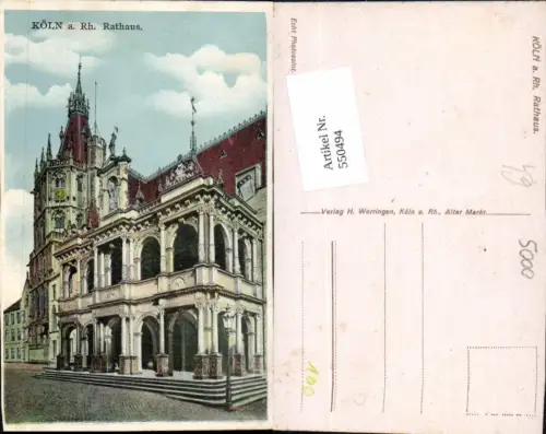 550494,Köln am Rhein Rathaus