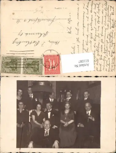 611087,tolle Foto-AK Köln am Rhein Hochzeitsgesellschaft Foto Hochzeit 1922