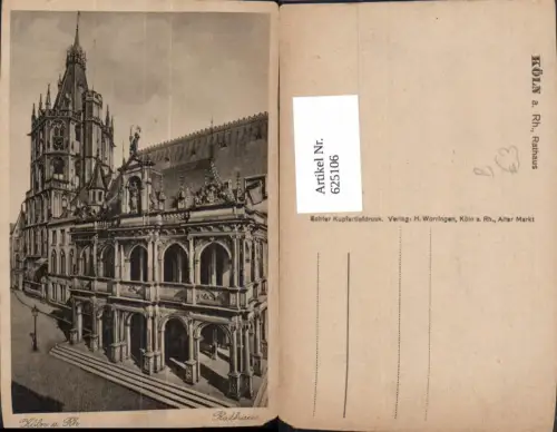 625106,Köln a. Rhein Rathaus