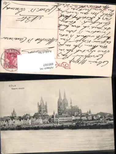 695107 Köln am Rhein Cöln pub Dr. Trenkler e Co. Cln. 69