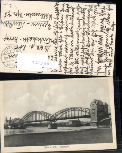 695127 Köln am Rhein Südbrücke Brücke gel Neukölln Berlin Feldpost Ehrenfeld