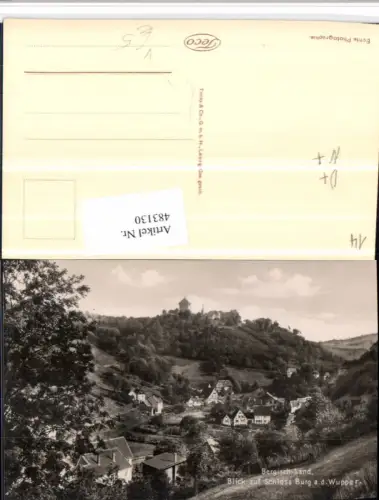 483130,Solingen Blick auf Schloss Burg an d. Wupper pub Trinks e Co 14