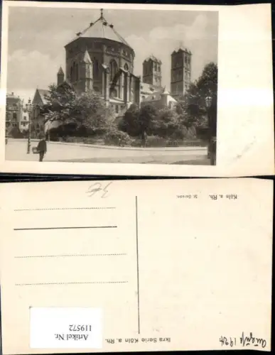 119572,Köln am Rhein St. Gereon Strassenansicht 1924